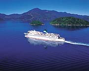 Interislander Ferry in Marlborough Sounds