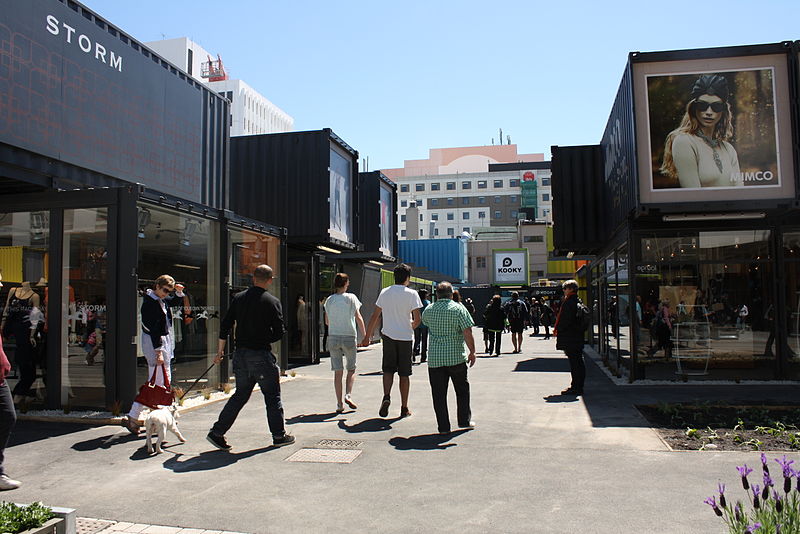 Cashel Street Mall in the central city