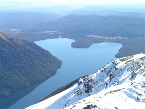 Nelson Lakes National Park from Mt Rotoiti